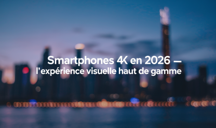 Smartphones 4K en 2026 : l'expérience visuelle haut de gamme