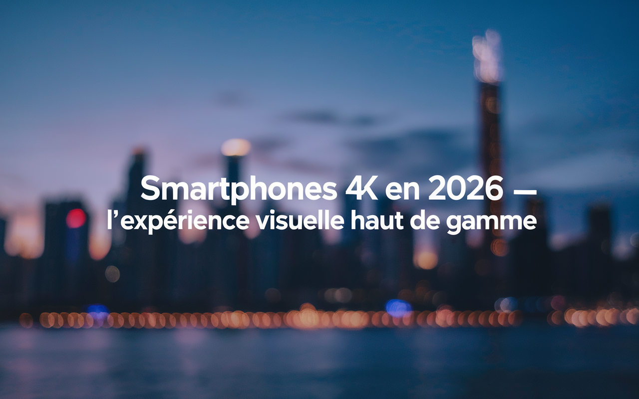 Smartphones 4K en 2026 : l'expérience visuelle haut de gamme