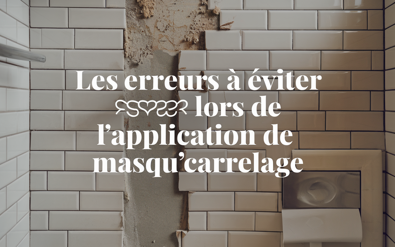 Les erreurs à éviter lors de l'application de masqu'carrelage