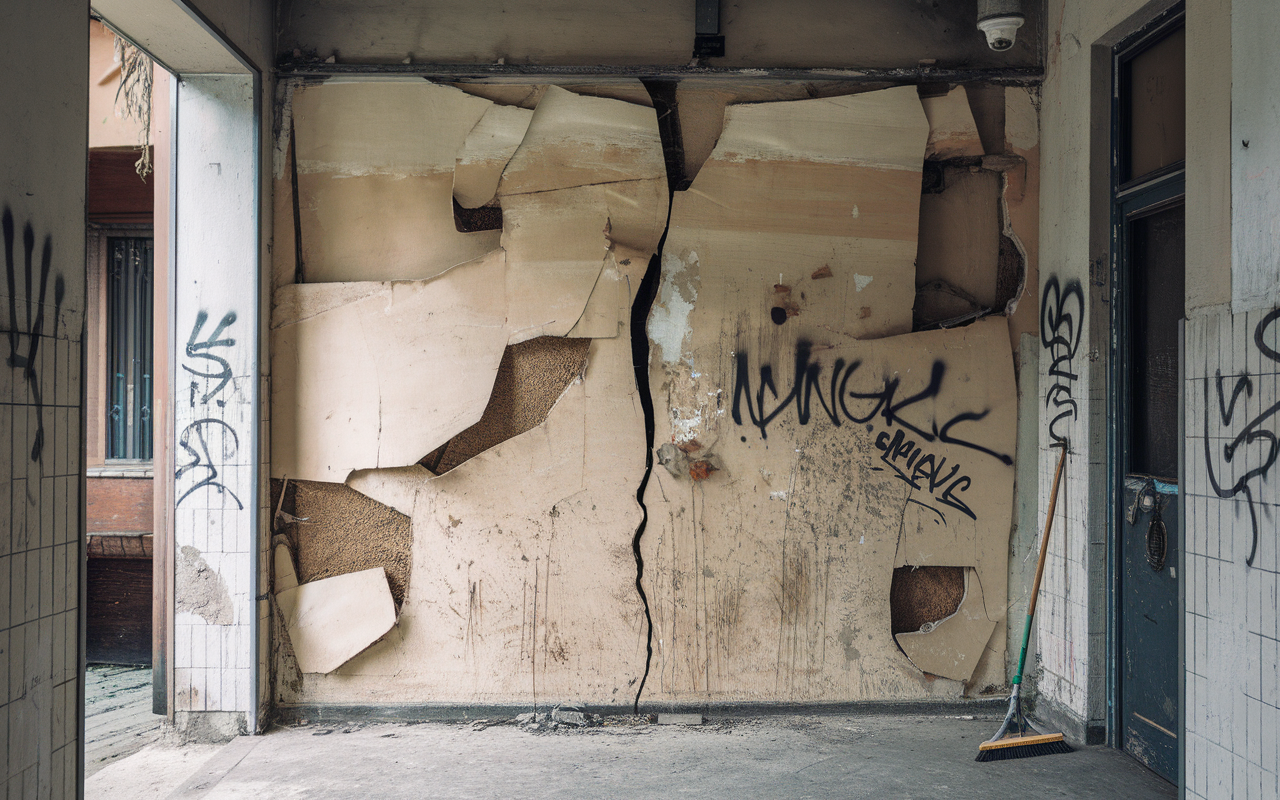 Révélez le potentiel de votre mur abîmé avec une peinture magique !