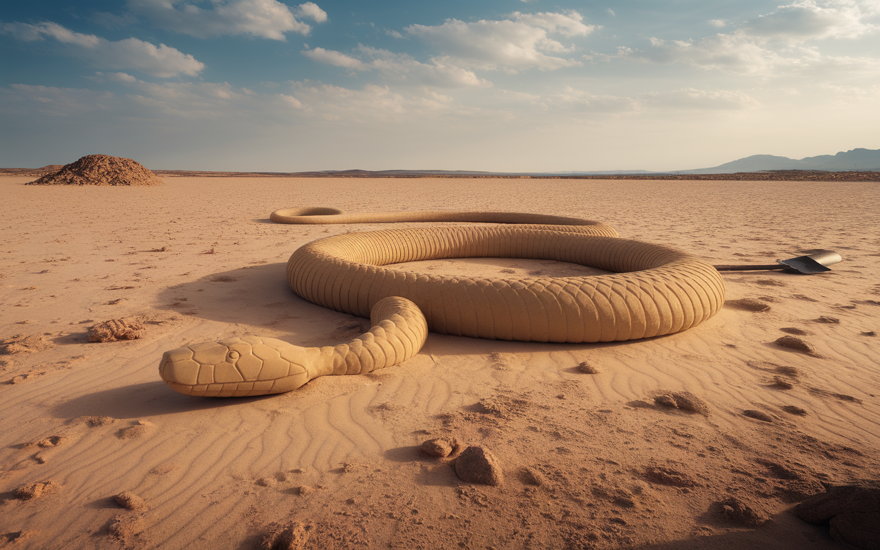 Un serpent des sables sème la panique en 2026 dans le désert