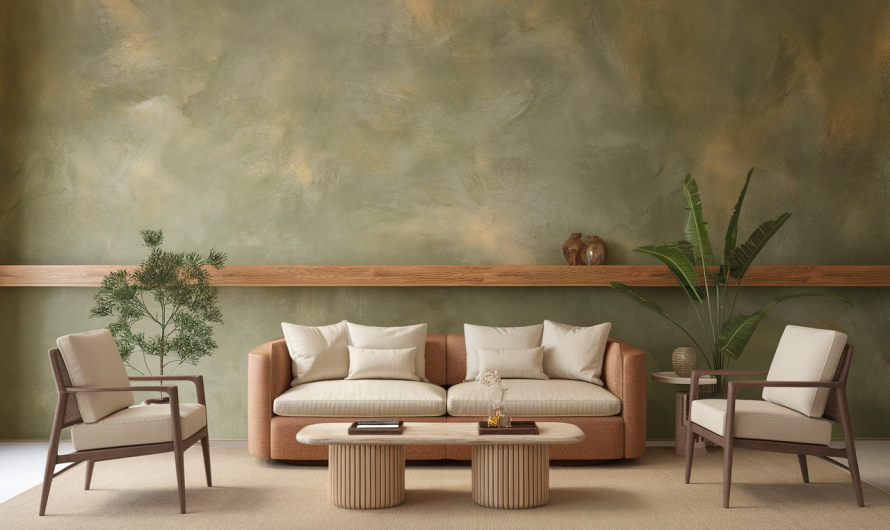 Adoptez le charme du tadelakt vert pour transformer votre intérieur